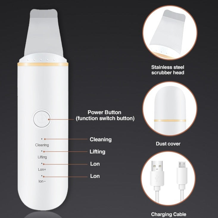 Ultrasonic Facial Scrubber - The Drop Trend