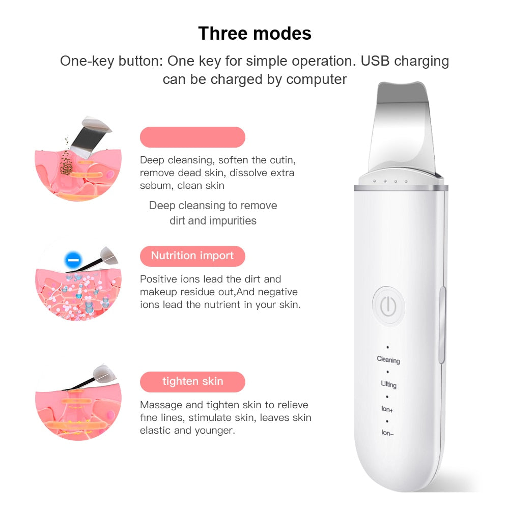 Ultrasonic Facial Scrubber - The Drop Trend